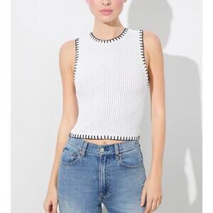 Alive + Olivia 'Amity' White Wool Tank Top Size M